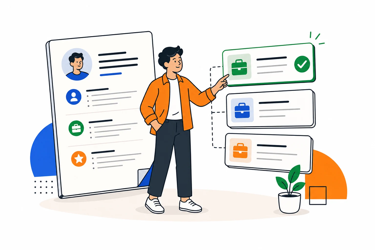 A job seeker comparing a short list of relevant opportunities